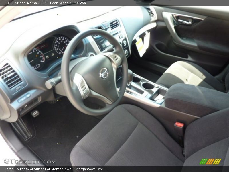 Pearl White / Charcoal 2013 Nissan Altima 2.5 S