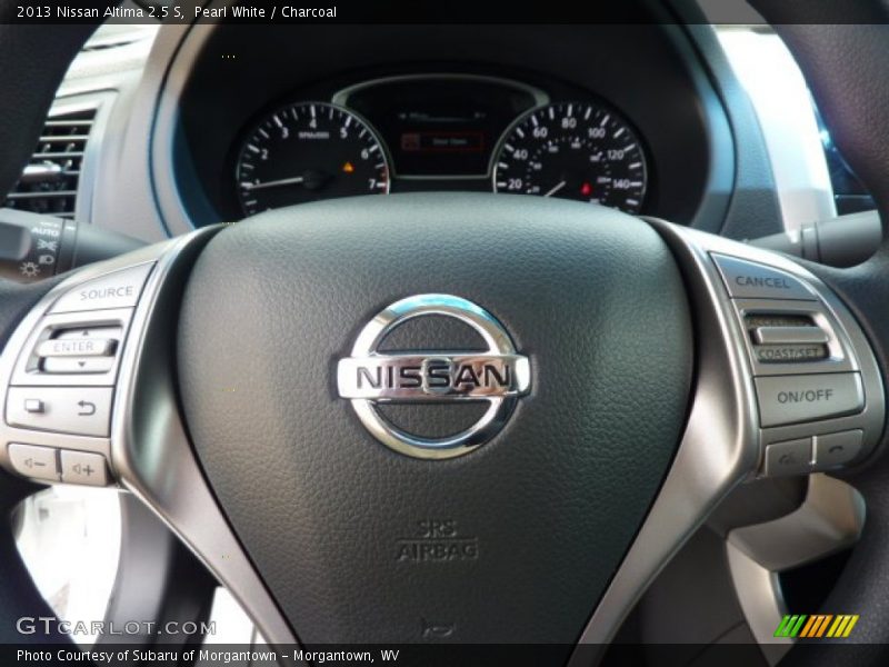 Pearl White / Charcoal 2013 Nissan Altima 2.5 S