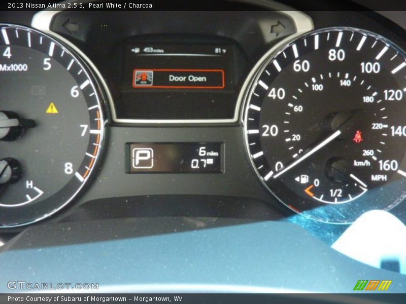 Pearl White / Charcoal 2013 Nissan Altima 2.5 S