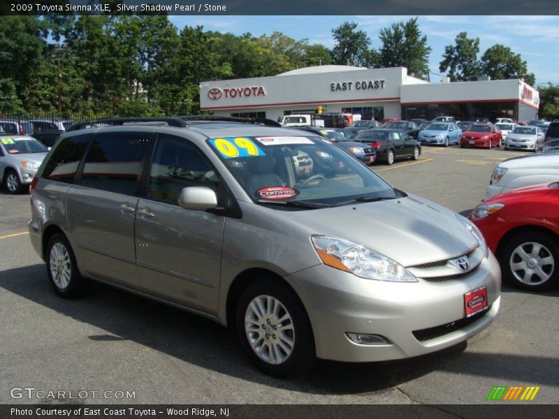 Silver Shadow Pearl / Stone 2009 Toyota Sienna XLE