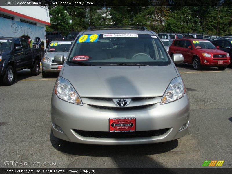 Silver Shadow Pearl / Stone 2009 Toyota Sienna XLE