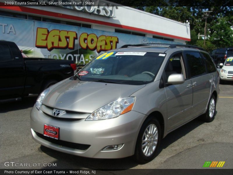 Silver Shadow Pearl / Stone 2009 Toyota Sienna XLE