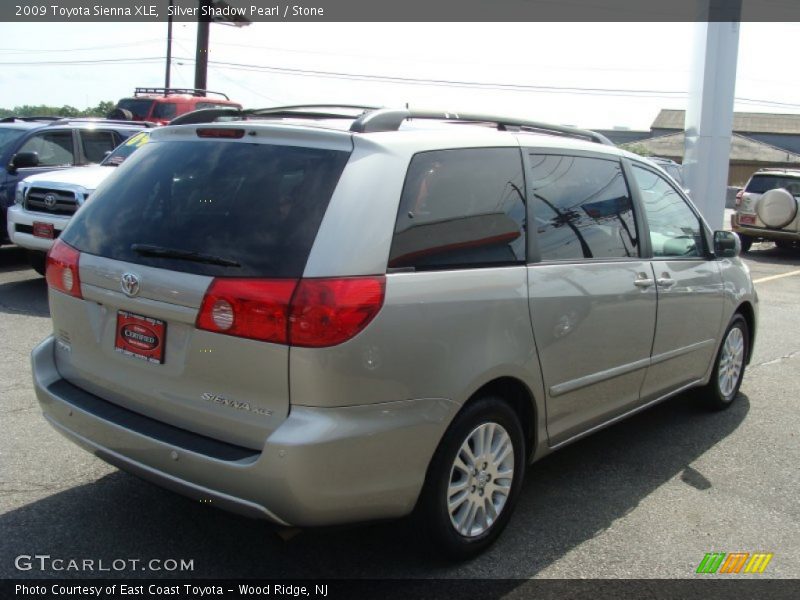 Silver Shadow Pearl / Stone 2009 Toyota Sienna XLE
