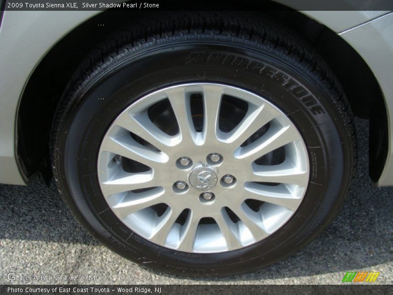 Silver Shadow Pearl / Stone 2009 Toyota Sienna XLE