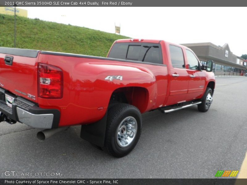 Fire Red / Ebony 2011 GMC Sierra 3500HD SLE Crew Cab 4x4 Dually