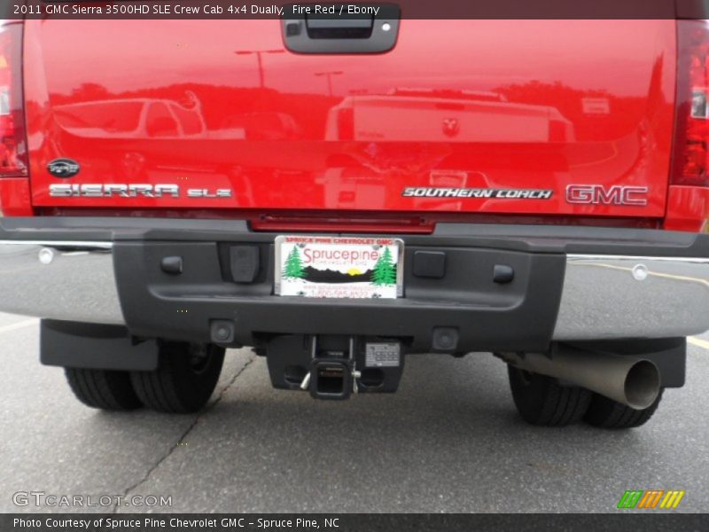 Fire Red / Ebony 2011 GMC Sierra 3500HD SLE Crew Cab 4x4 Dually