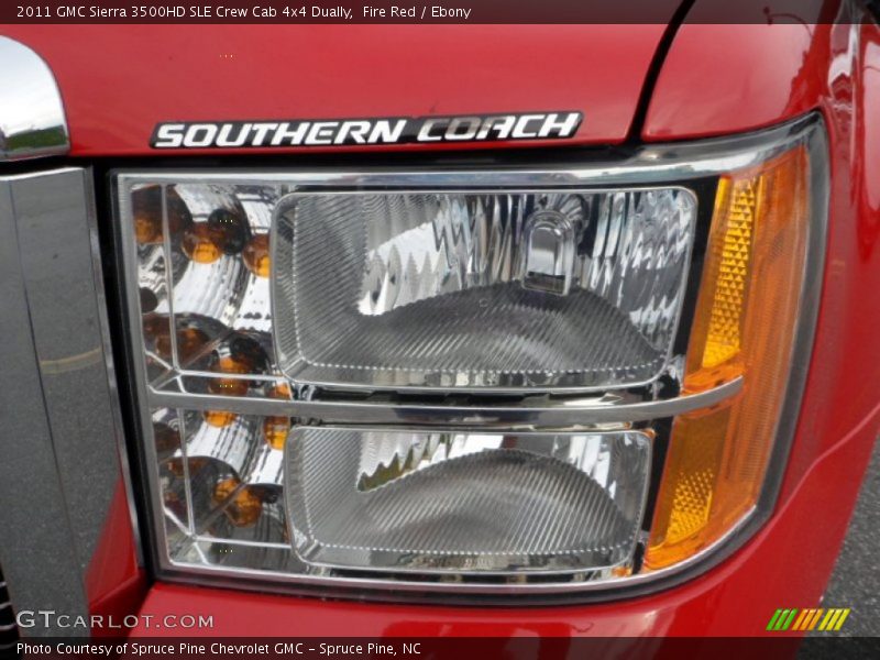 Fire Red / Ebony 2011 GMC Sierra 3500HD SLE Crew Cab 4x4 Dually