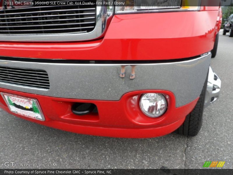 Fire Red / Ebony 2011 GMC Sierra 3500HD SLE Crew Cab 4x4 Dually