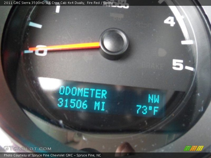 Fire Red / Ebony 2011 GMC Sierra 3500HD SLE Crew Cab 4x4 Dually