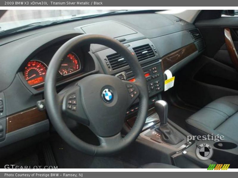Titanium Silver Metallic / Black 2009 BMW X3 xDrive30i