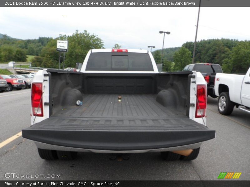 Bright White / Light Pebble Beige/Bark Brown 2011 Dodge Ram 3500 HD Laramie Crew Cab 4x4 Dually