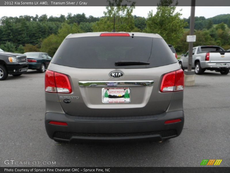 Titanium Silver / Gray 2012 Kia Sorento LX AWD