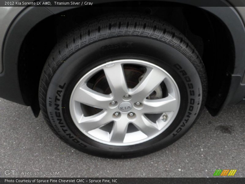 Titanium Silver / Gray 2012 Kia Sorento LX AWD
