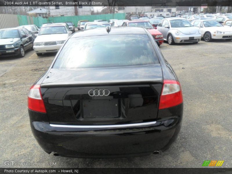 Brilliant Black / Ebony 2004 Audi A4 1.8T quattro Sedan