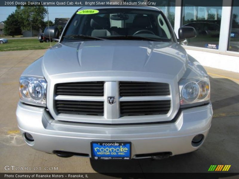 Bright Silver Metallic / Medium Slate Gray 2006 Dodge Dakota Laramie Quad Cab 4x4