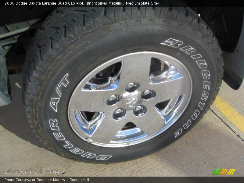 Bright Silver Metallic / Medium Slate Gray 2006 Dodge Dakota Laramie Quad Cab 4x4