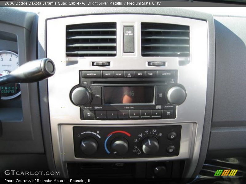 Bright Silver Metallic / Medium Slate Gray 2006 Dodge Dakota Laramie Quad Cab 4x4