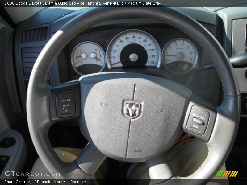 Bright Silver Metallic / Medium Slate Gray 2006 Dodge Dakota Laramie Quad Cab 4x4