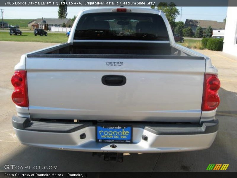 Bright Silver Metallic / Medium Slate Gray 2006 Dodge Dakota Laramie Quad Cab 4x4