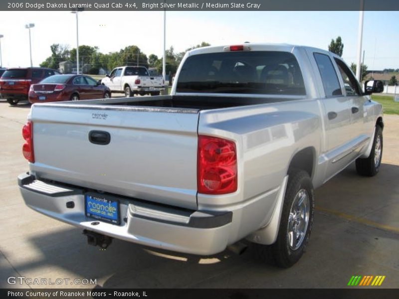 Bright Silver Metallic / Medium Slate Gray 2006 Dodge Dakota Laramie Quad Cab 4x4