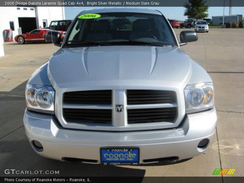 Bright Silver Metallic / Medium Slate Gray 2006 Dodge Dakota Laramie Quad Cab 4x4