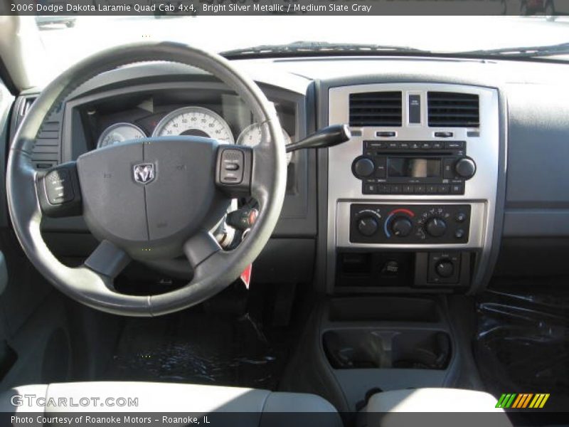 Bright Silver Metallic / Medium Slate Gray 2006 Dodge Dakota Laramie Quad Cab 4x4