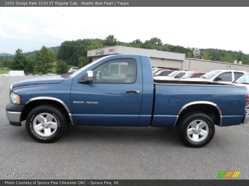 Atlantic Blue Pearl / Taupe 2003 Dodge Ram 1500 ST Regular Cab