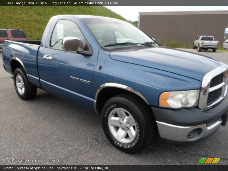 Atlantic Blue Pearl / Taupe 2003 Dodge Ram 1500 ST Regular Cab