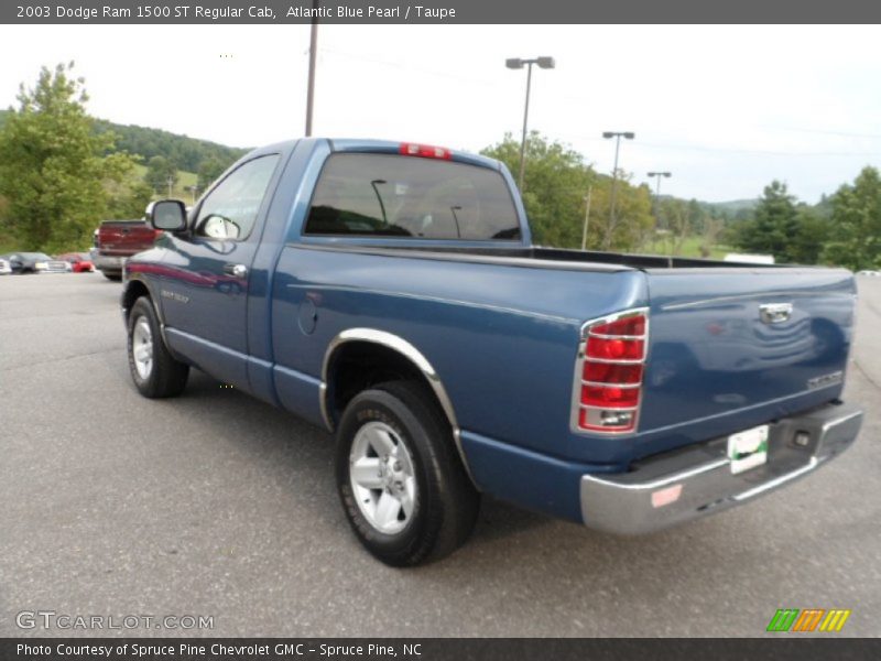 Atlantic Blue Pearl / Taupe 2003 Dodge Ram 1500 ST Regular Cab