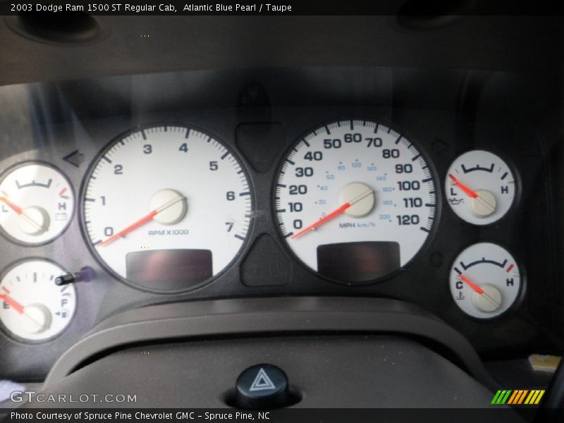 Atlantic Blue Pearl / Taupe 2003 Dodge Ram 1500 ST Regular Cab