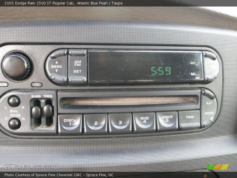 Atlantic Blue Pearl / Taupe 2003 Dodge Ram 1500 ST Regular Cab