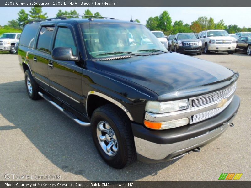 Black / Tan/Neutral 2003 Chevrolet Suburban 1500 LT 4x4