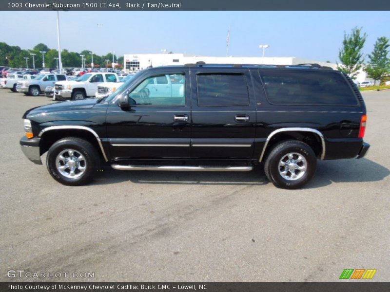 Black / Tan/Neutral 2003 Chevrolet Suburban 1500 LT 4x4