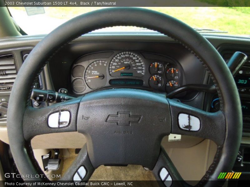 Black / Tan/Neutral 2003 Chevrolet Suburban 1500 LT 4x4