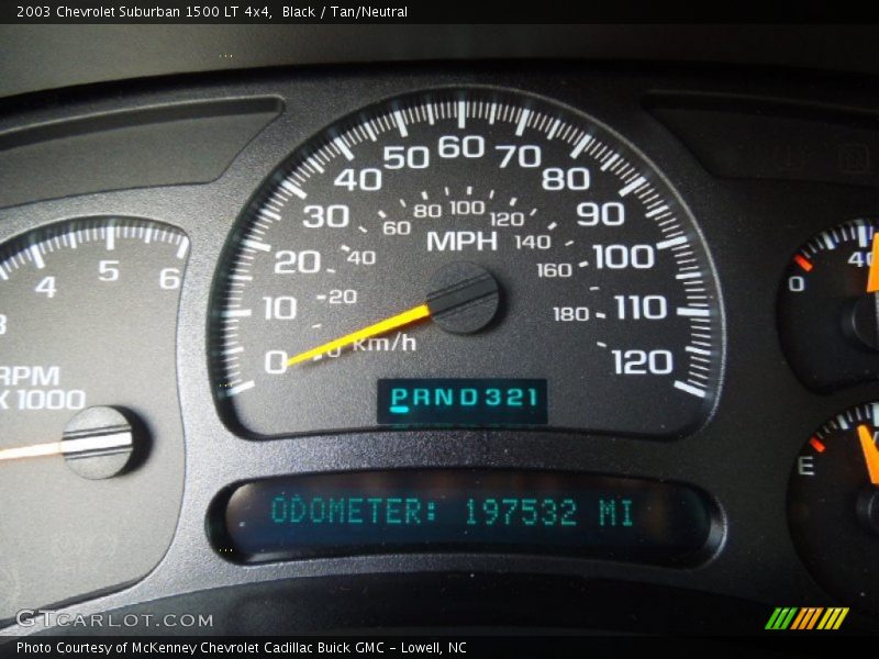 Black / Tan/Neutral 2003 Chevrolet Suburban 1500 LT 4x4