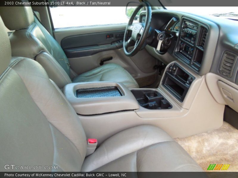 Black / Tan/Neutral 2003 Chevrolet Suburban 1500 LT 4x4