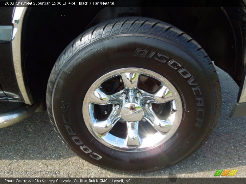 Black / Tan/Neutral 2003 Chevrolet Suburban 1500 LT 4x4