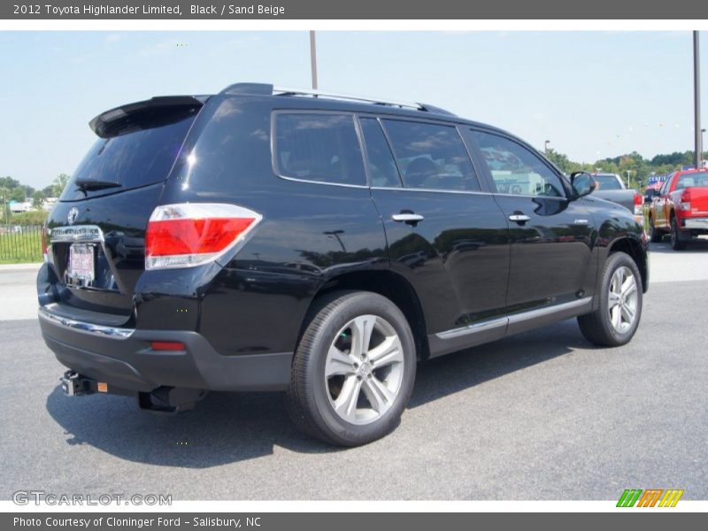 Black / Sand Beige 2012 Toyota Highlander Limited
