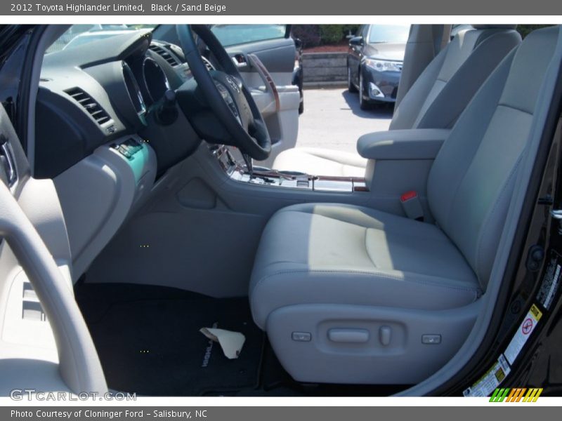 Black / Sand Beige 2012 Toyota Highlander Limited