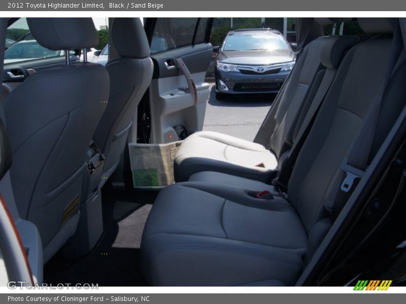 Black / Sand Beige 2012 Toyota Highlander Limited
