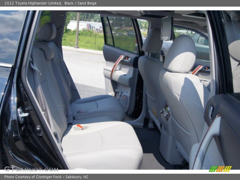 Black / Sand Beige 2012 Toyota Highlander Limited