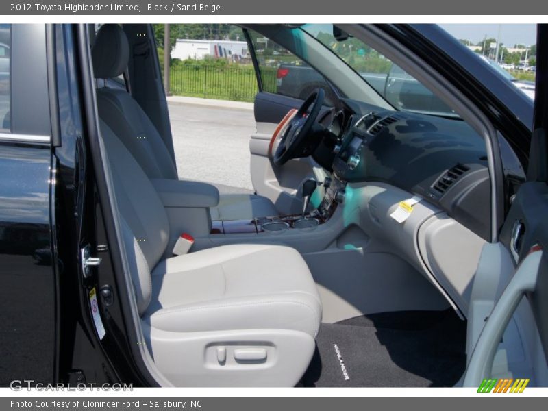Black / Sand Beige 2012 Toyota Highlander Limited