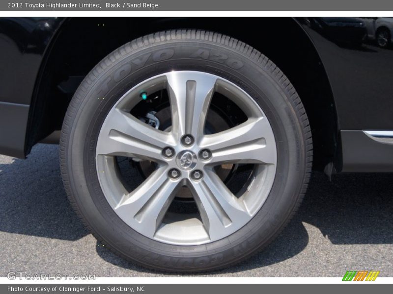 Black / Sand Beige 2012 Toyota Highlander Limited