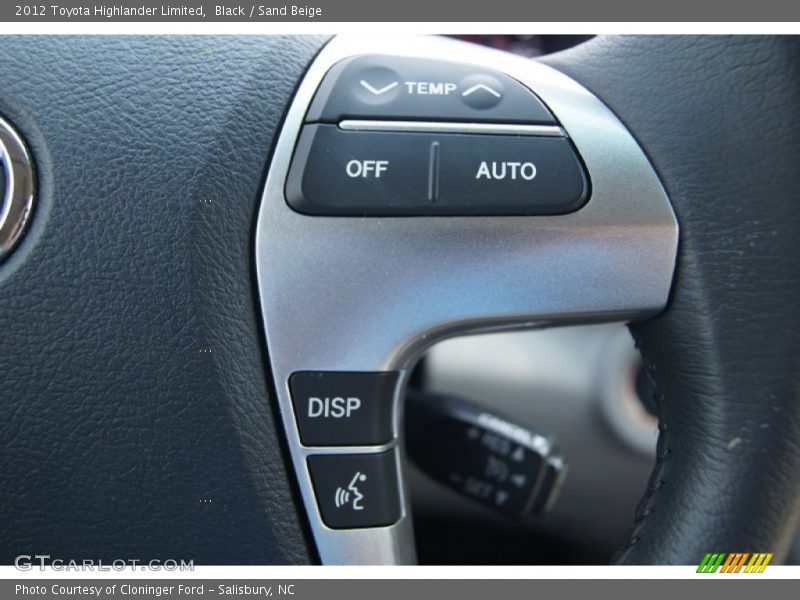 Black / Sand Beige 2012 Toyota Highlander Limited