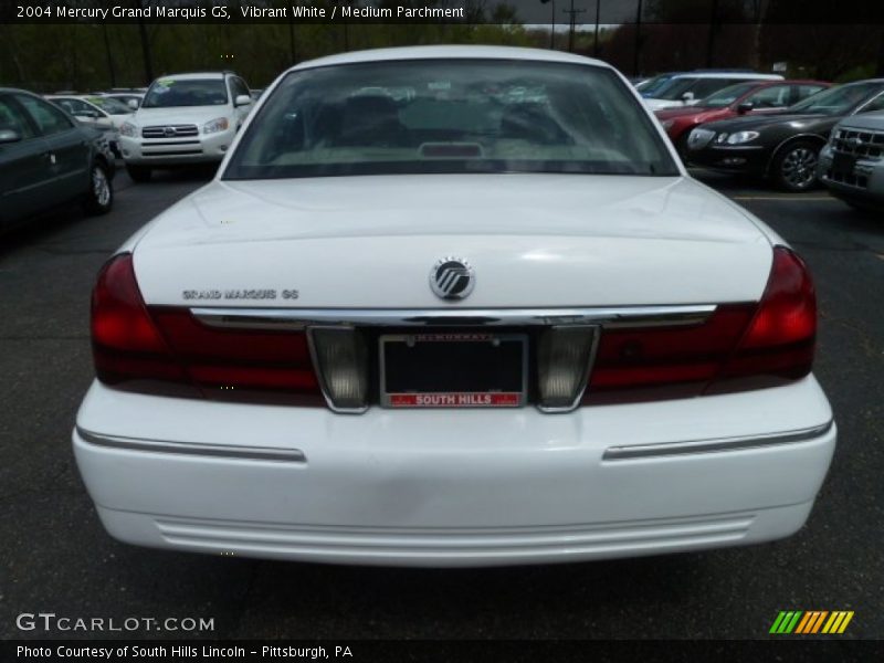 Vibrant White / Medium Parchment 2004 Mercury Grand Marquis GS