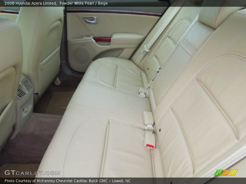 Powder White Pearl / Beige 2008 Hyundai Azera Limited