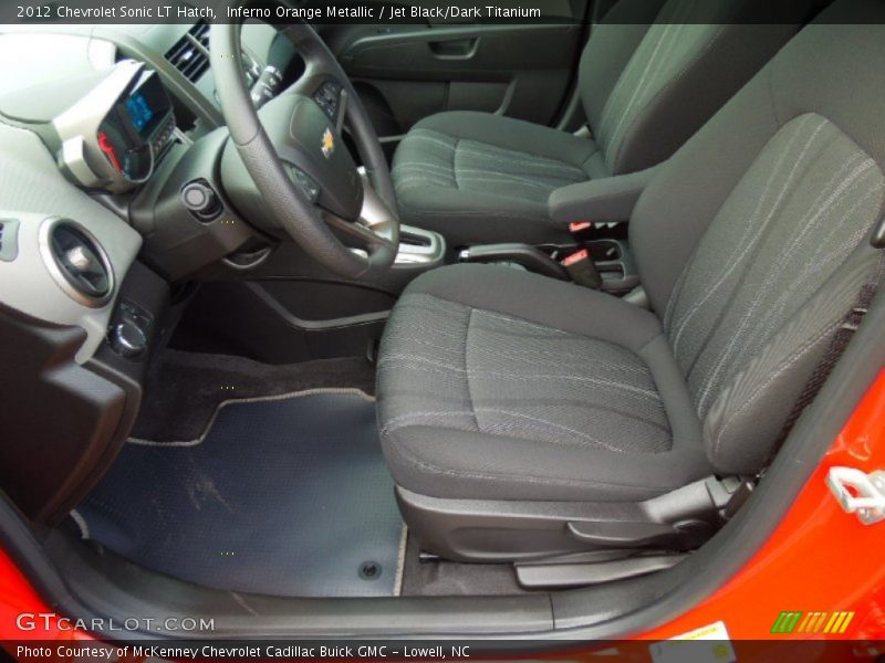  2012 Sonic LT Hatch Jet Black/Dark Titanium Interior