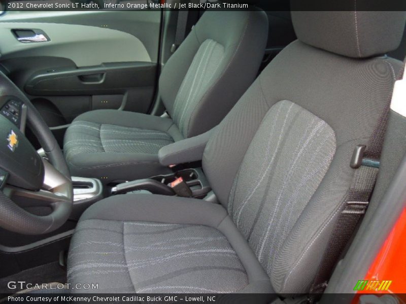 Inferno Orange Metallic / Jet Black/Dark Titanium 2012 Chevrolet Sonic LT Hatch