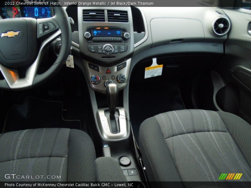 Inferno Orange Metallic / Jet Black/Dark Titanium 2012 Chevrolet Sonic LT Hatch