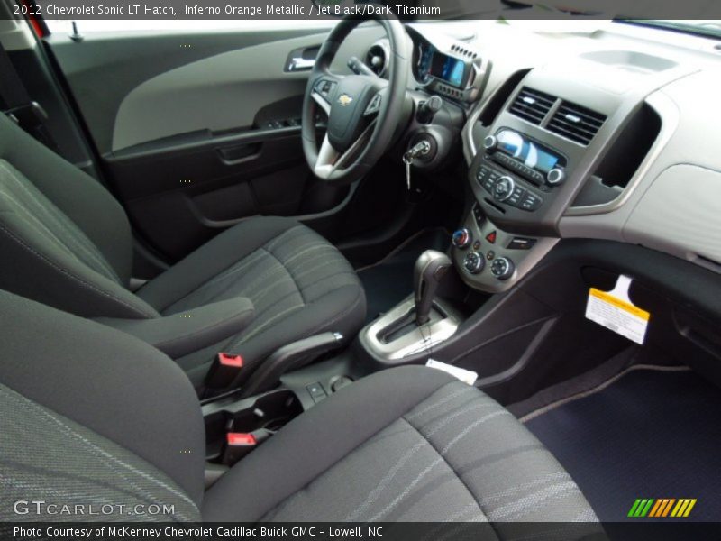  2012 Sonic LT Hatch Jet Black/Dark Titanium Interior